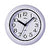 Horloge murale ronde blanche, chiffres arabes noirs, cadran et aiguilles