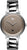 Bracelet de montre pour femme avec bracelet en acier inoxydable argenté et cadran beige, marque Flèche