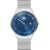 Herrenarmbanduhr Danish Design mit blauem Zifferblatt, Datumsanzeige, Mesh-Armband, Mineralglas