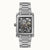 Gehäuserückseite der Ingersoll Herrenuhr mit Skelettoptik und Armbandgliedern