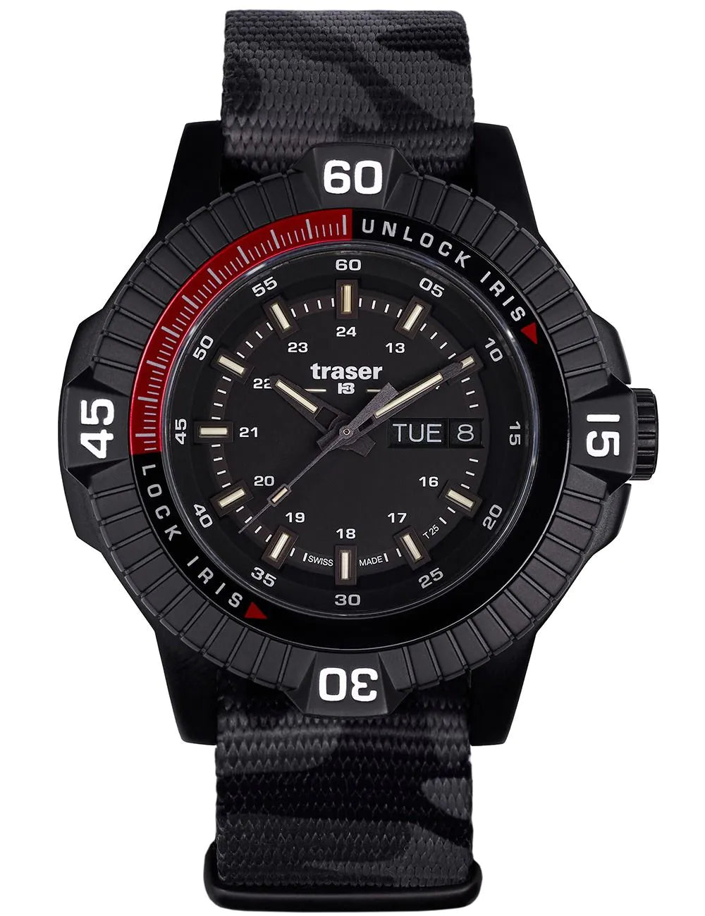 Montre homme Traser P99 Iris 111460 • Trigalight • Swiss Made