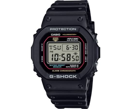 Casio G-Shock montre homme avec bracelet en plastique noir et affichage numérique