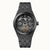 Herrenarmbanduhr mit schwarzem Keramikarmband und automatischem Dual-Time-Zifferblatt
