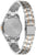 Montre Citizen pour femme : fond de boîtier argenté, accents dorés, bracelet en métal