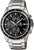 Montre chronographe Casio Edifice pour homme, bracelet en acier inoxydable, cadran noir