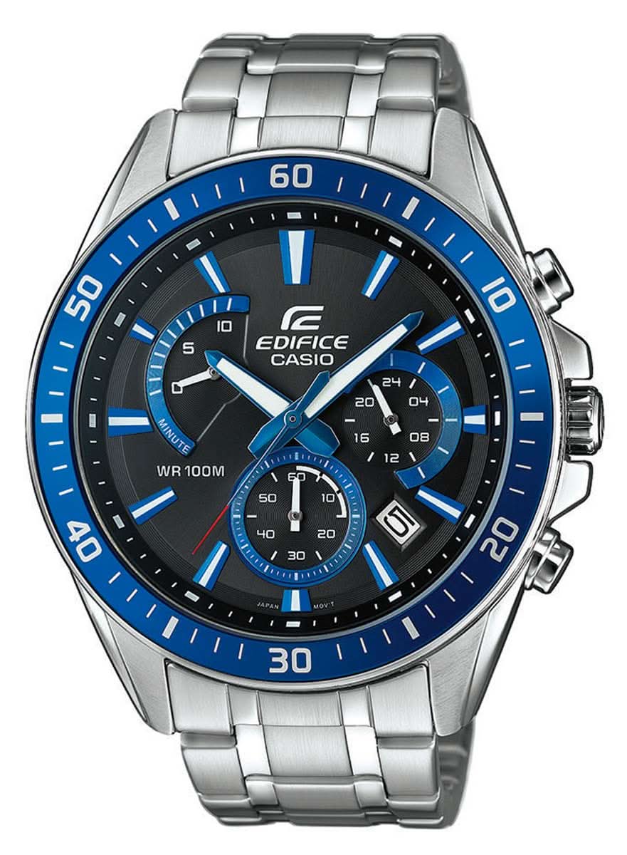 Casio Edifice EFR-552D-1A2VUEF Montre Homme • Chronographe Sportif • Design Acier Inoxydable