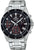 Montre Casio EDIFICE pour homme avec cadran noir et bracelet en acier inoxydable, chronographe