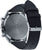 Bracelet de montre pour homme avec fond de boîtier rond et bracelet en cuir noir