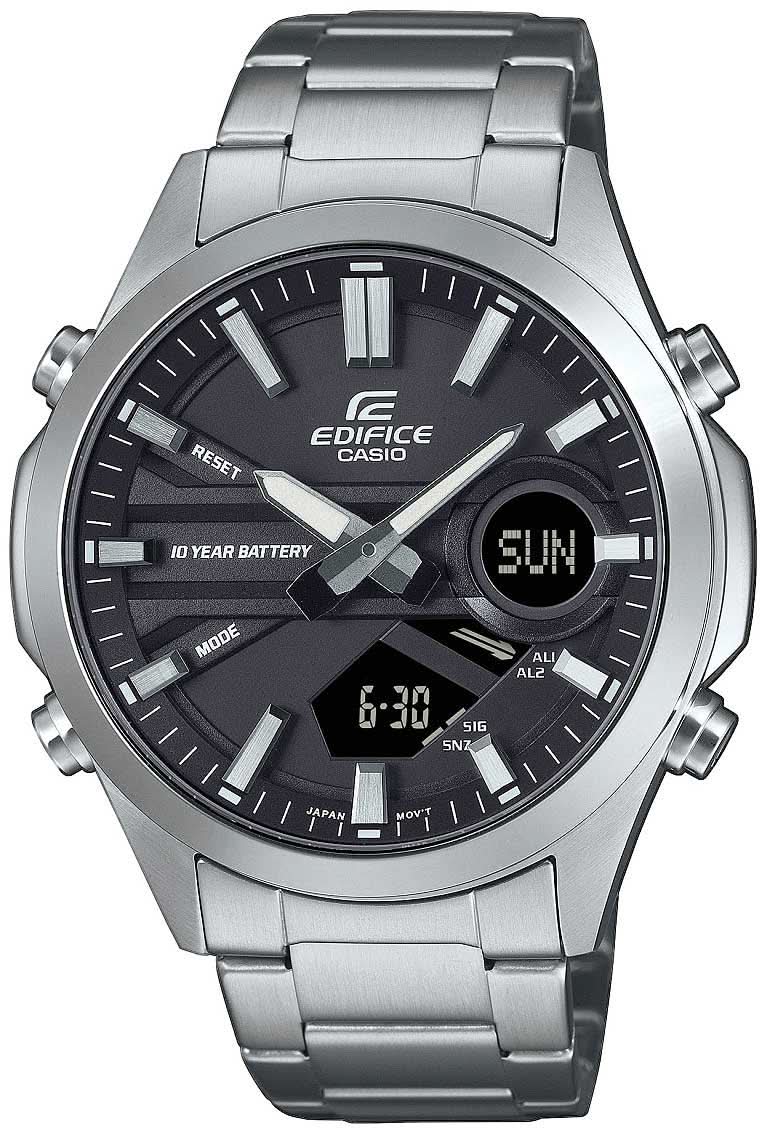 Casio Edifice EFV-C120D-1AEF Montre Homme • Telememo Intelligent • Batterie 10 Ans