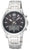 Montre pour homme avec bracelet en acier inoxydable et cadran sombre