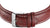 Lederarmband mit Dornschließe und Stegen, dunkelbraunes Echtleder, silberfarbene Schnalle