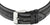 Montre homme : bracelet en cuir noir avec boucle ardillon argentée et surpiqûre apparente