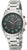 Bracelet de montre pour homme en acier inoxydable avec cadran sombre et index turquoise