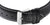 Bracelet de montre pour homme en cuir noir avec boucle métallique, surpiqûres décoratives