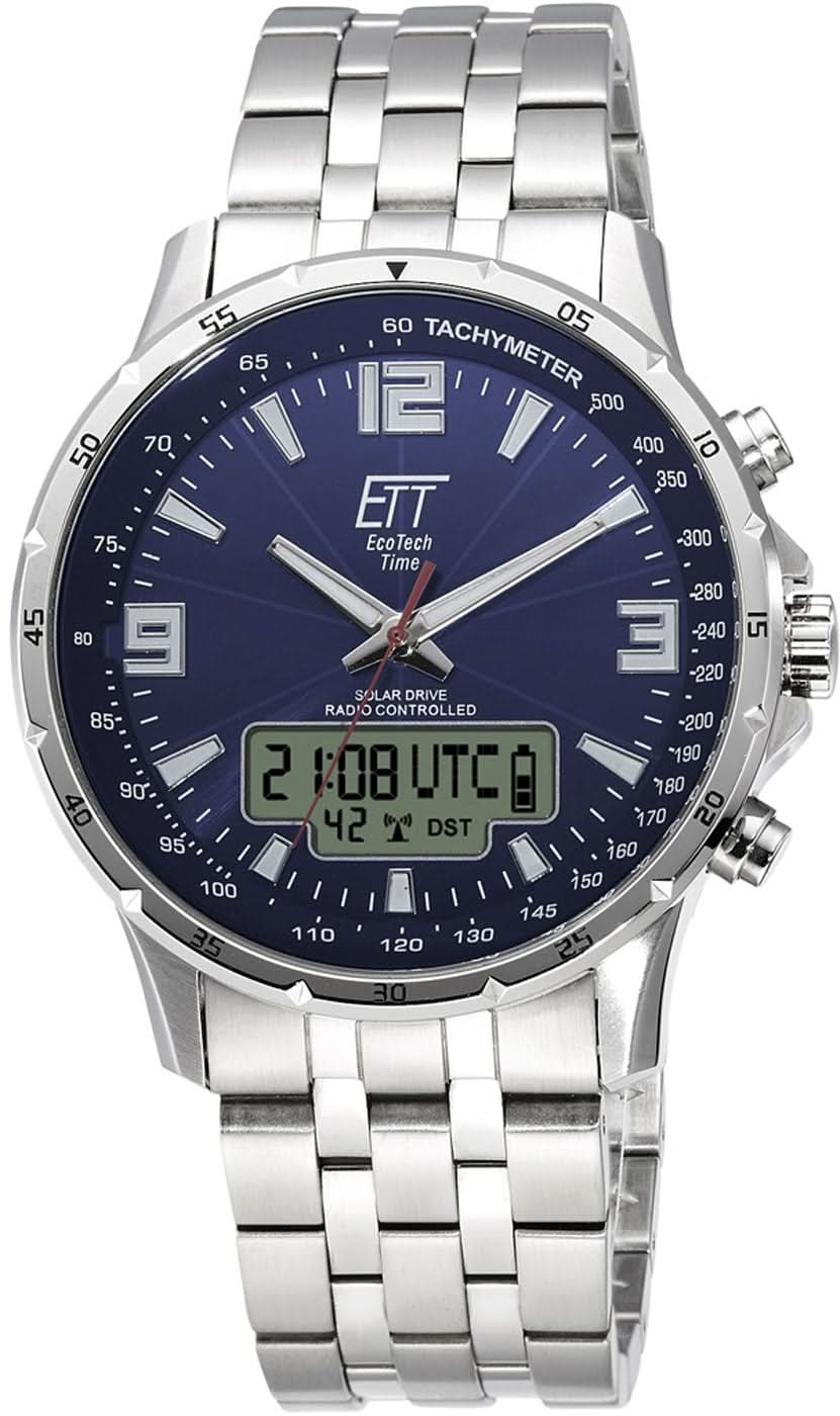 Montre homme Eco Tech Time EGS-11552-31M • Alimentation solaire • Technologie radio-pilotée