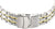 Bracelet en métal avec fermoir de montre pour homme, rayé argent et or
