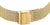 Fermoir doré sur le bracelet en maille de la montre pour homme, boucle rectangulaire