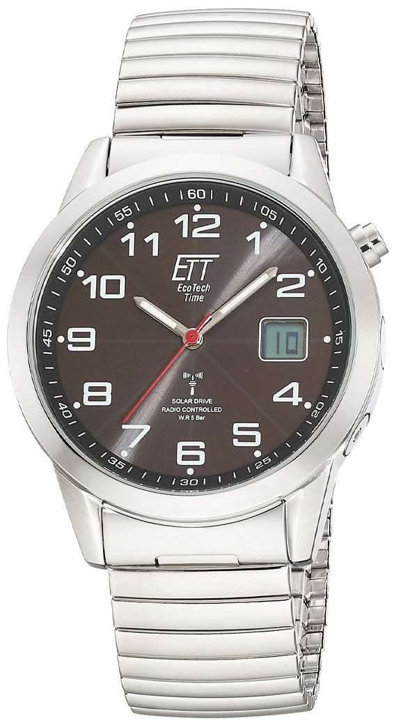Montre homme Eco Tech Time Kalahari EGS-11712-22Z • Solaire-Radio-pilotée • Titane
