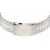 Bracelet métallique argenté pour montre homme à maillons