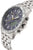 Montre bracelet pour homme, cadran bleu, aiguilles analogiques, affichage numérique, bracelet en acier