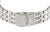 Bracelet pour homme avec bracelet en acier inoxydable et fermoir, logo ET sur le fermoir