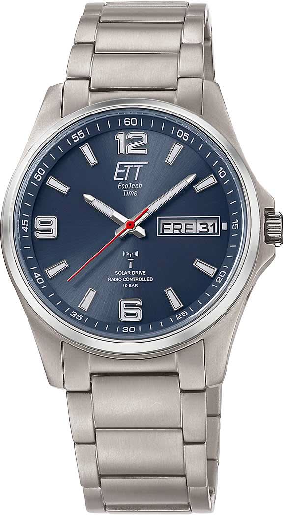 Bracelet pour homme avec cadran bleu foncé, bracelet en acier inoxydable et guichet dateur