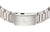 Bracelet de montre pour homme : bracelet à maillons métalliques avec fermoir, couleur argent