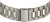 Bracelet en titane pour montre homme avec maillons et fermoir, couleur argent