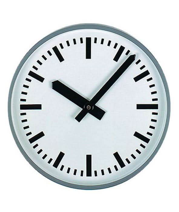 Horloge murale GER-Technik 50 cm Ø métal • Radio-pilotée • Design intemporel
