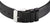 Bracelet de montre pour femme avec boucle noire et ardillon en métal