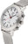 Montre bracelet femme en acier inoxydable : boîtier rond, cadran blanc, bracelet milanais argenté