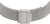 Bracelet de montre pour femme en acier inoxydable avec bracelet en maille et fermoir rectangulaire