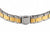 Bracelet de montre pour femme, bracelet bicolore en métal avec fermoir