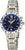 Damenuhr mit Titanarmband, blauem Zifferblatt und Leuchtzeigern, Solar-Antrieb
