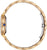 Montre femme bracelet à maillons couleur or, boîtier rond sur le bord