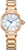 Montre pour femme avec chaîne en acier inoxydable doré, cadran bleu, chiffres romains, Eco-Drive