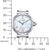 Montre Citizen Eco-Drive pour femme, boîtier argenté, cadran bleu avec chiffres romains