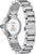 Montre Citizen Eco-Drive pour femme, bracelet en acier inoxydable, fond gravé et protège-couronne bleu