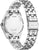 Fond de montre pour femme avec bracelet et boîtier en acier inoxydable, informations gravées