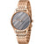 Esprit-Damenarmbanduhr mit roségoldenem Edelstahlarmband, rundem Gehäuse und grauem Zifferblatt
