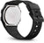 Fond de boîtier de montre Casio avec fond en acier inoxydable et bracelet en caoutchouc noir