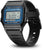 Casio Vintage montre avec boîtier noir, écran LCD rétroéclairé bleu