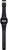 Montre bracelet numérique avec bracelet en plastique noir, vue latérale, écran LCD