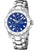 Festina Herrenarmbanduhr mit blauem Zifferblatt, Mineralglas und Edelstahlarmband