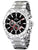 Festina Herren-Chronograph mit Tachymeter-Lünette, schwarzem Zifferblatt und Stahlarmband