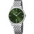 Herrenarmbanduhr Festina mit grünem Zifferblatt und silbernem Metallarmband, Quarz