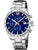 Festina Herrenarmbanduhr mit blauem Chronograph-Zifferblatt, Edelstahlarmband.