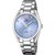 Festina Damenuhr mit hellblauem Zifferblatt, römischen Zahlen, Edelstahlband und Datumsanzeige