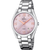 Festina Damenuhr mit silberfarbenem Metallarmband und rosafarbenem Zifferblatt, Quarz