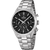 Festina Sport-Chronograph Herrenuhr mit schwarzem Zifferblatt und Edelstahlarmband